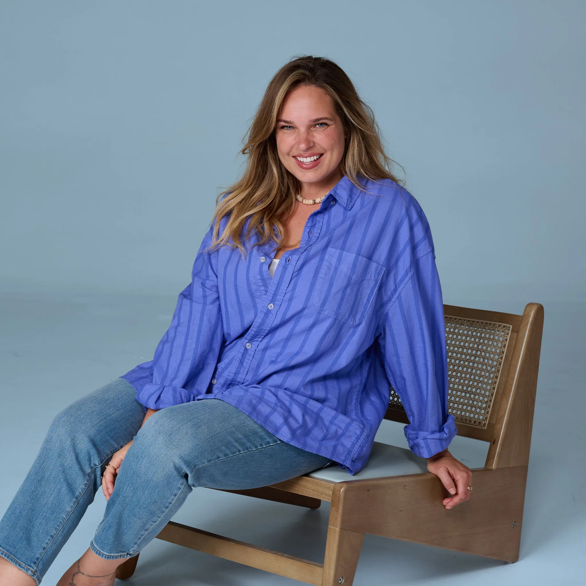 Sailaway Oxford Shirt | Plus Size Office Ready