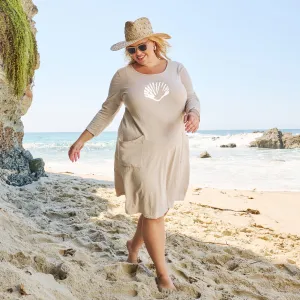 Sea Shell Dalia Dress | Plus Size Weekend Relaxed Look