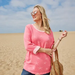 Sea Star Sunset Sweatshirt | Plus Size Weekend Relaxed Look