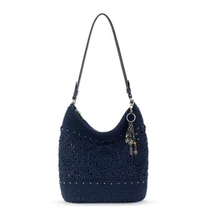 Sequoia Hobo - Hand Crochet - Denim Medallion City Stroll
