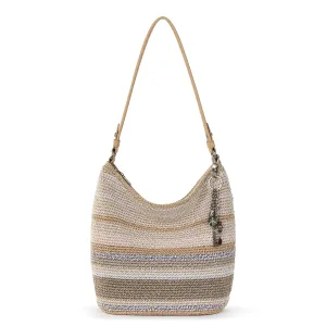 Sequoia Hobo - Hand Crochet - Sand Stripe City Stroll