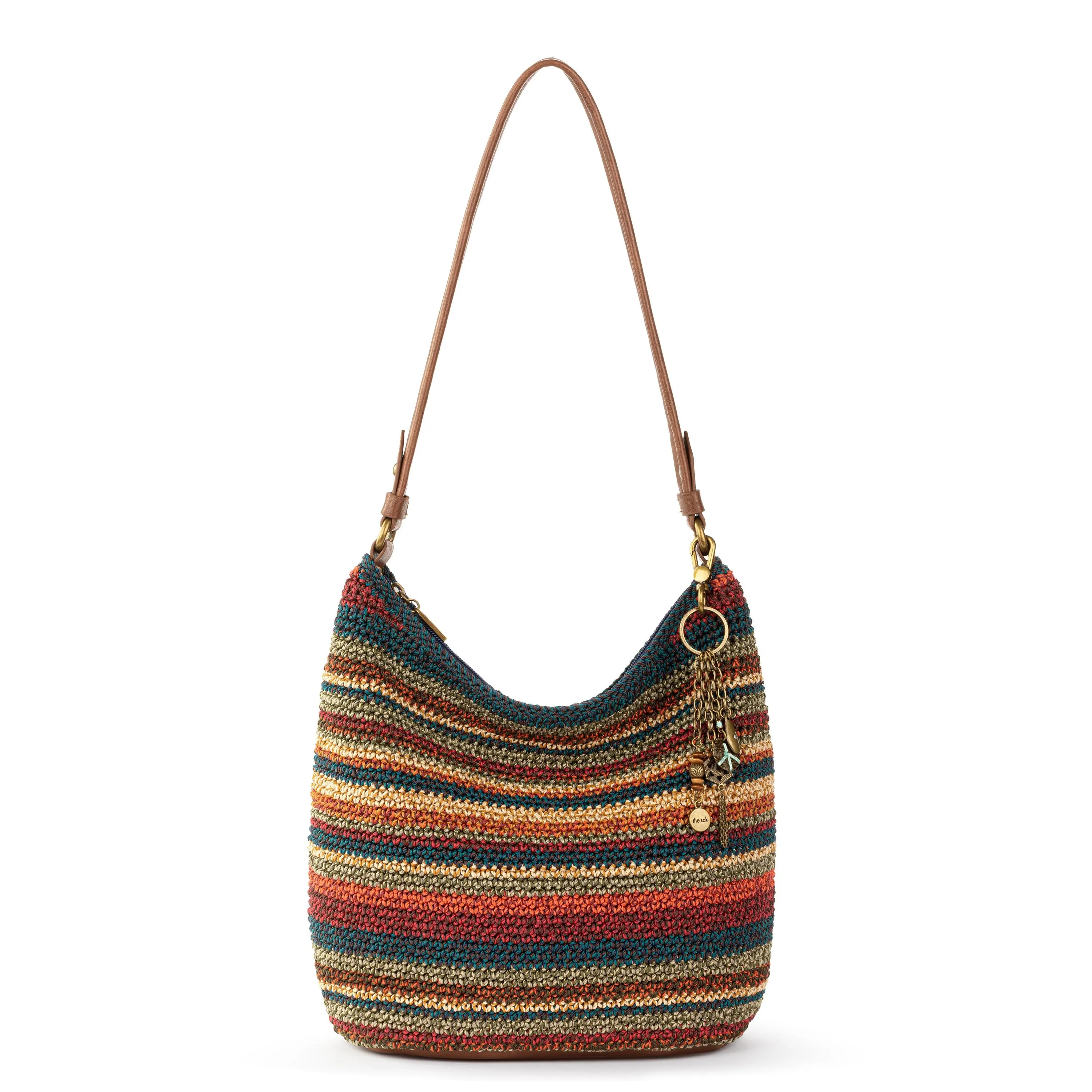 Sequoia Hobo - Hand Crochet - Woodland Stripe City Stroll