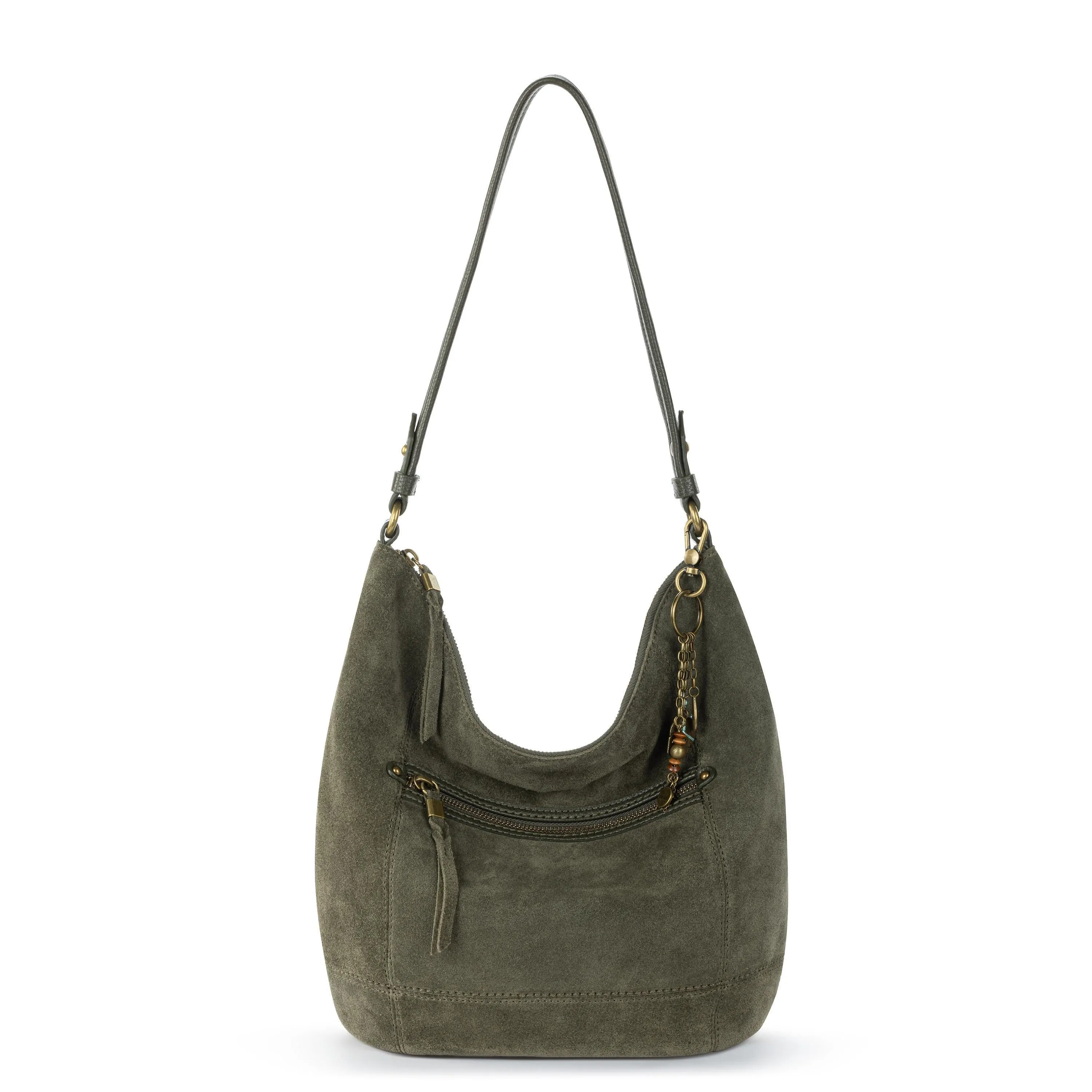 Sequoia Hobo - Leather - Moss Suede City Stroll
