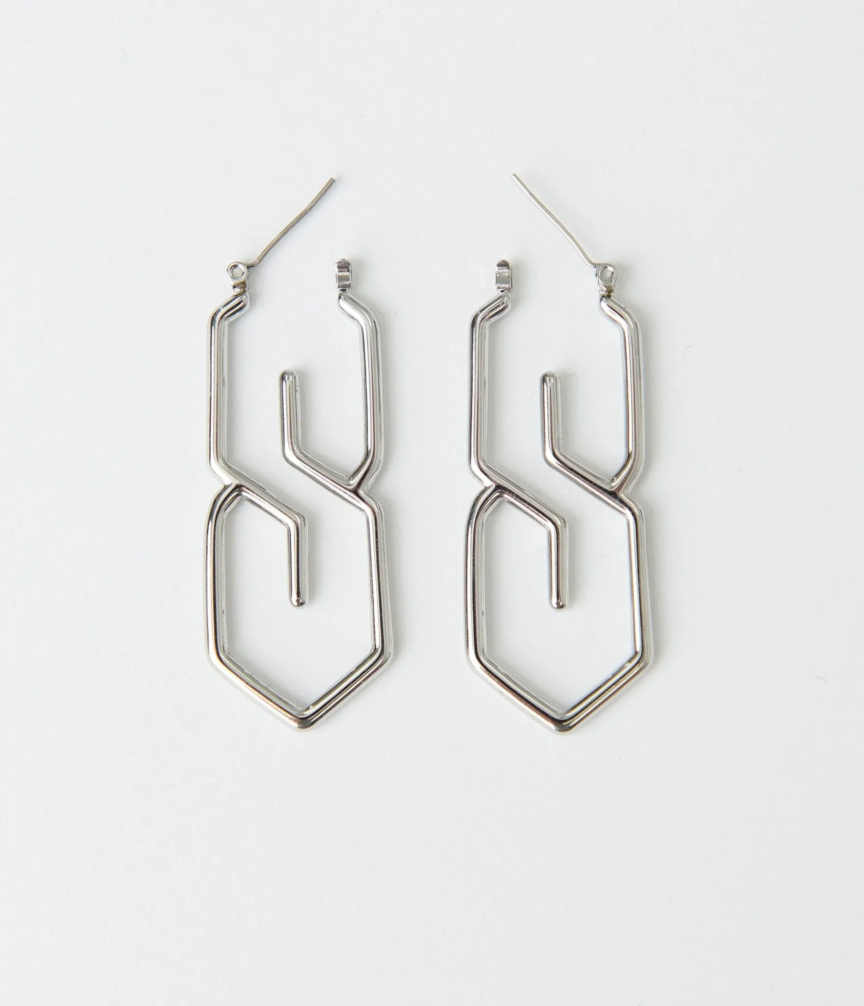 Silver Graffiti S Earrings Everyday Chic