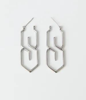 Silver Graffiti S Earrings Everyday Chic