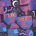 Smak Parlour Black & Purple Haunted House Mini Dress Casual Everyday Look