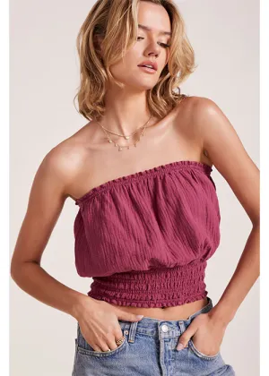 Smocked Tube Top Summer Festival Tee