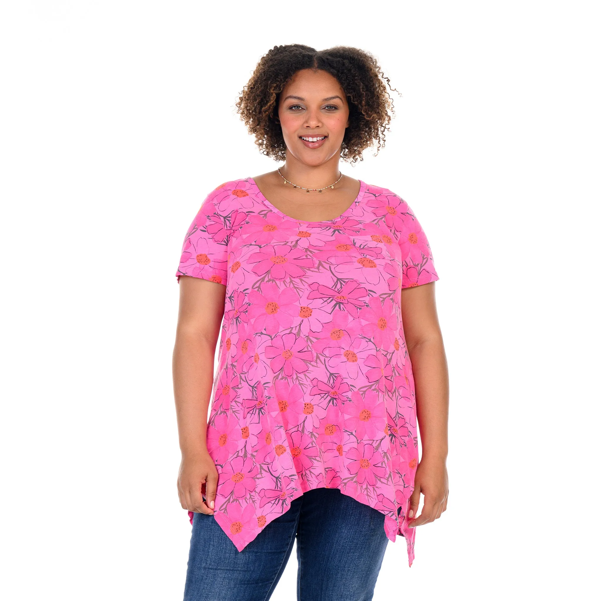 Spring Day Vintage Drape T | Plus Size Weekend Relaxed Look