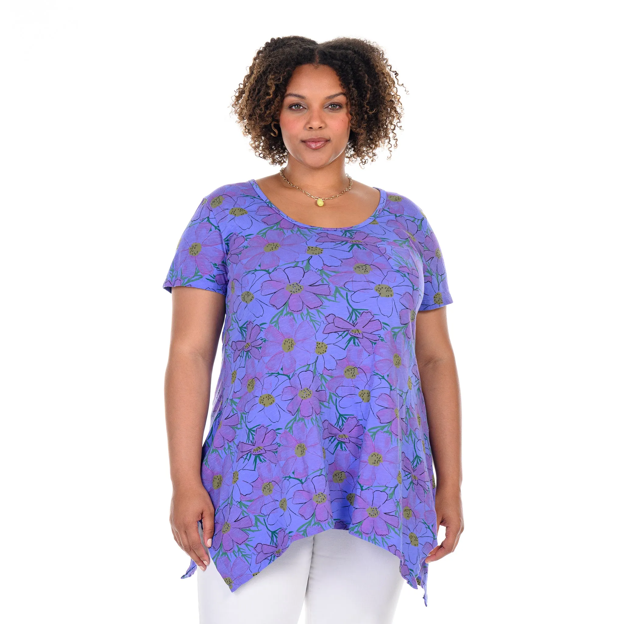 Spring Day Vintage Drape T | Plus Size Weekend Relaxed Look