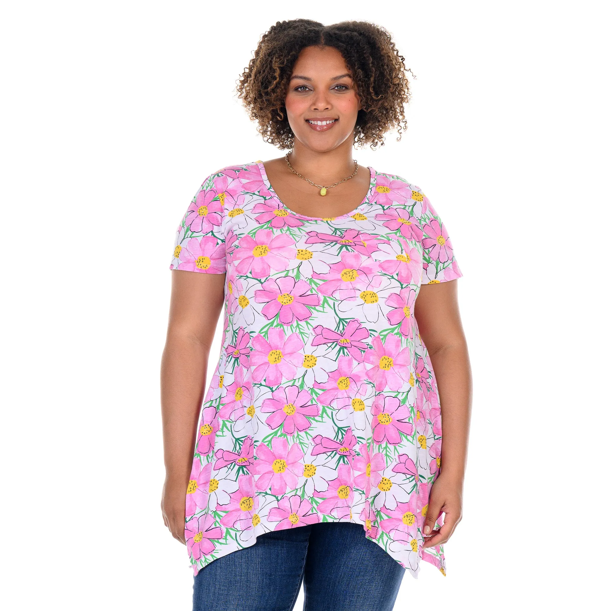 Spring Day Vintage Drape T | Plus Size Weekend Relaxed Look