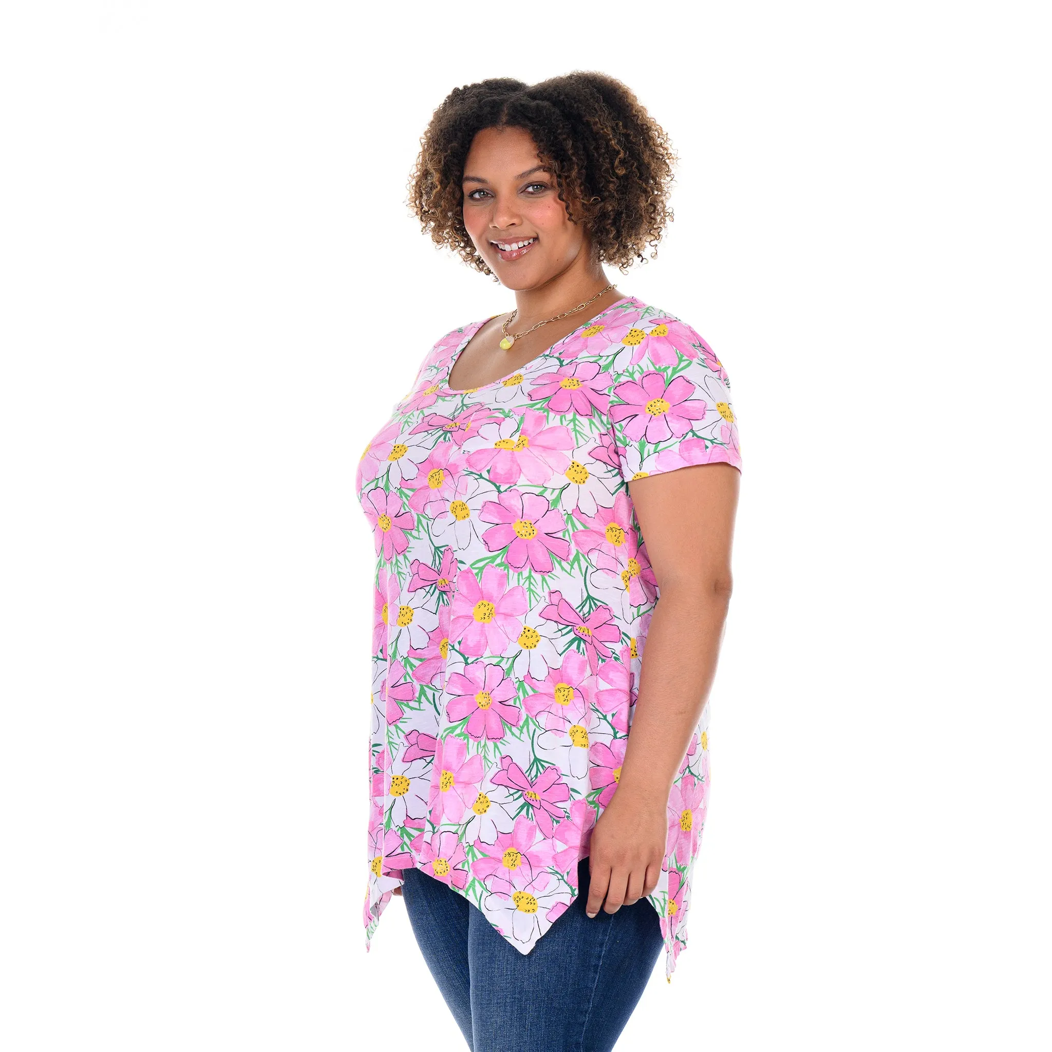 Spring Day Vintage Drape T | Plus Size Weekend Relaxed Look