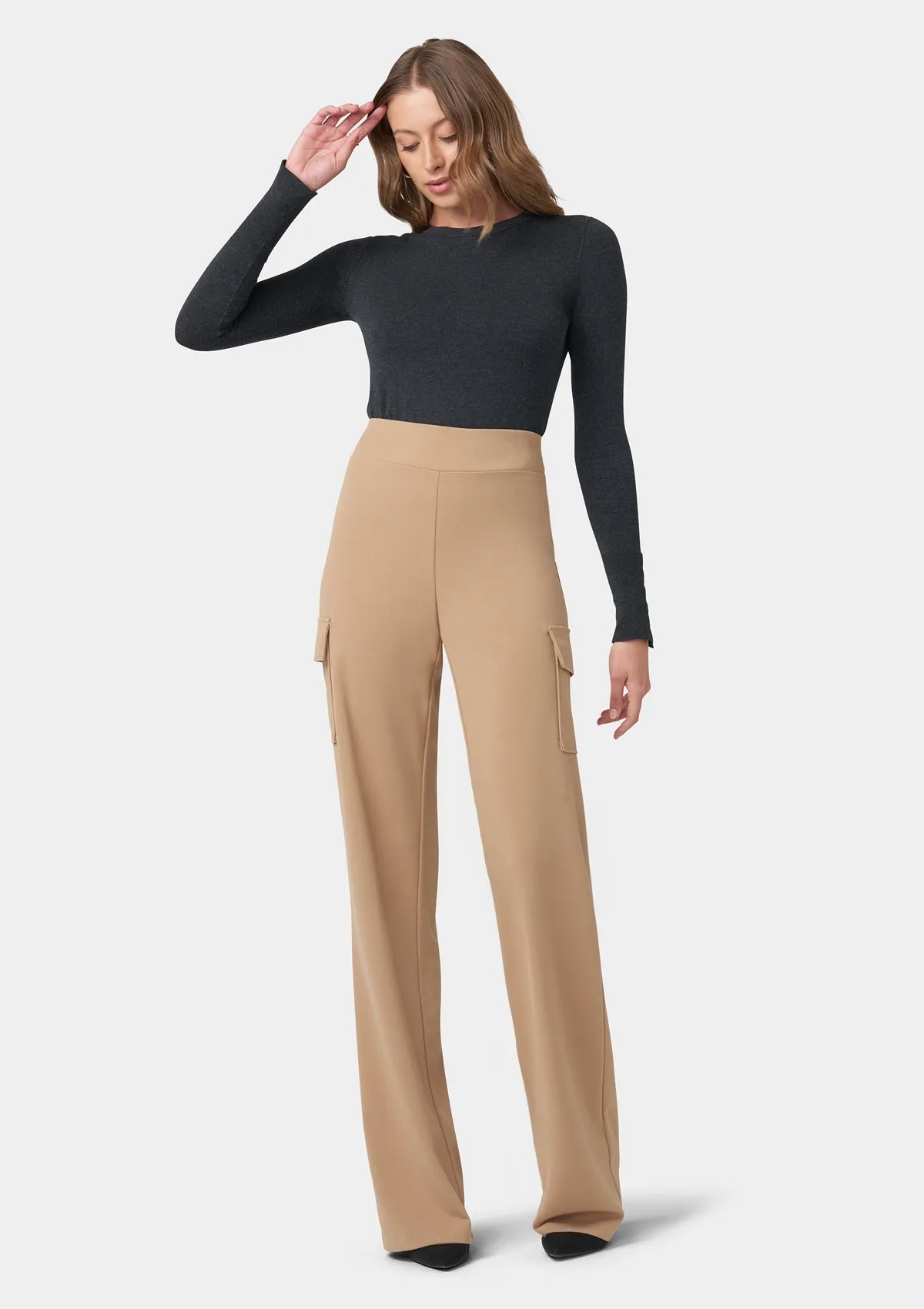 Tall Albany Straight Leg Cargo Pants Smart & Chic Outfit