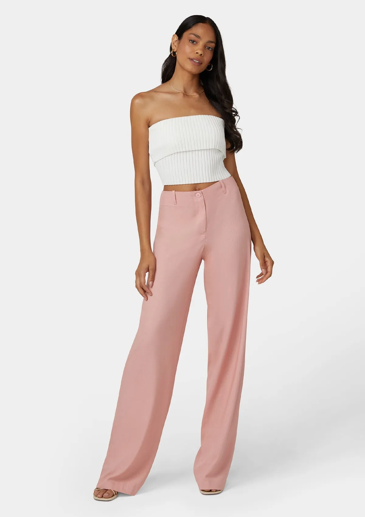 Tall Auburn Linen Pants Smart & Chic Outfit