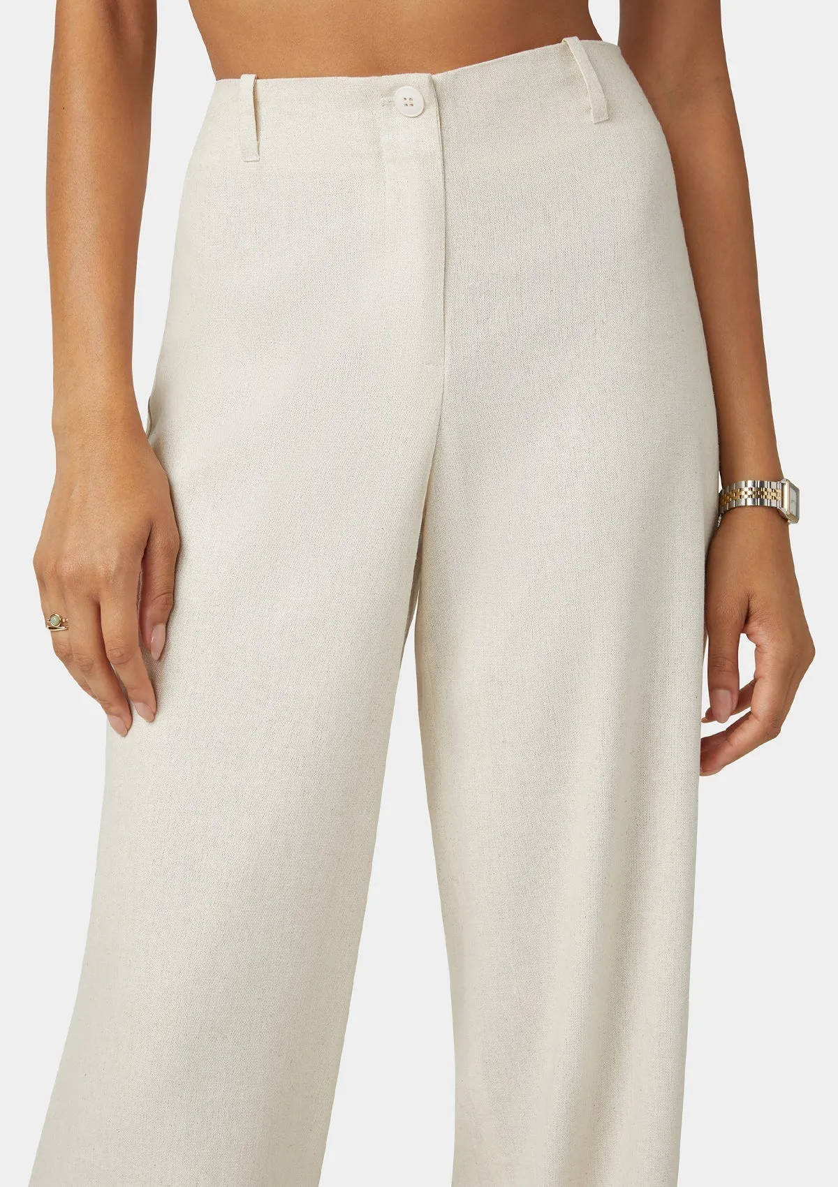 Tall Auburn Linen Pants Smart & Chic Outfit