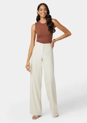 Tall Auburn Linen Pants Smart & Chic Outfit