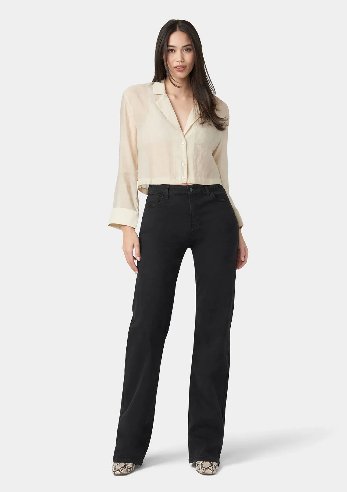 Tall Ava Straight Leg Jeans Smart & Chic Outfit