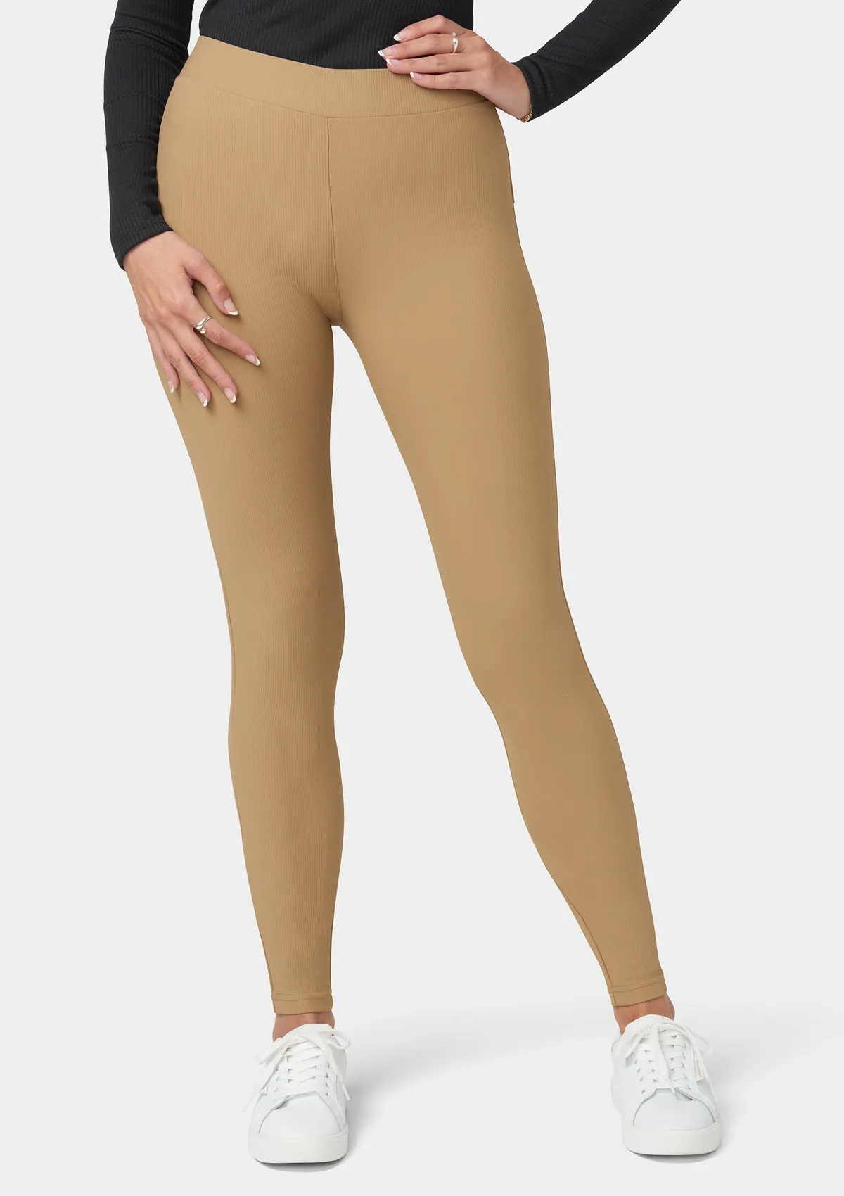 Tall Bronx Ribbed Leggings Smart & Chic Outfit