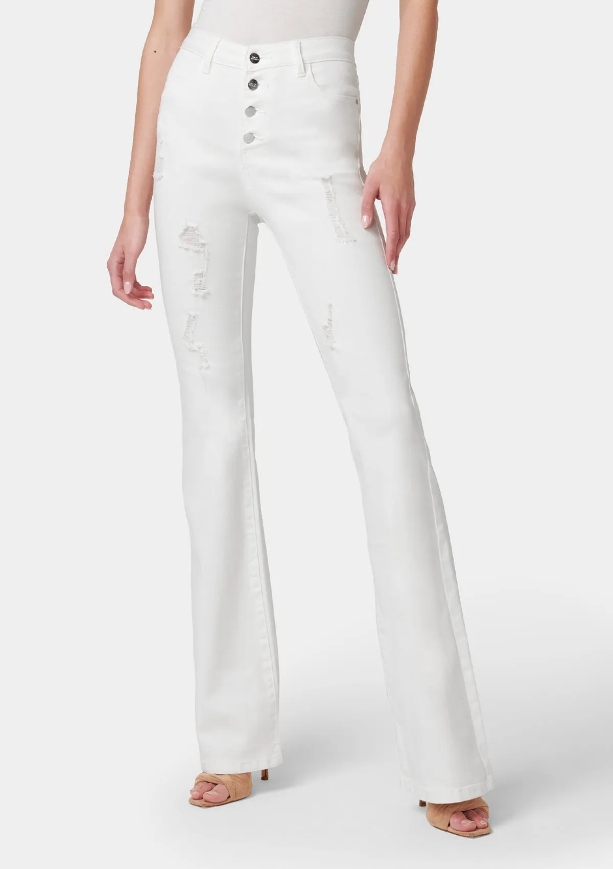 Tall Cindy Distressed Flare Jeans Smart & Chic Outfit