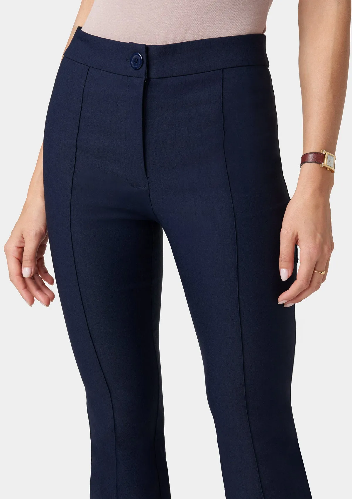 Tall High Waist Flare Dress Pants Smart & Chic Outfit