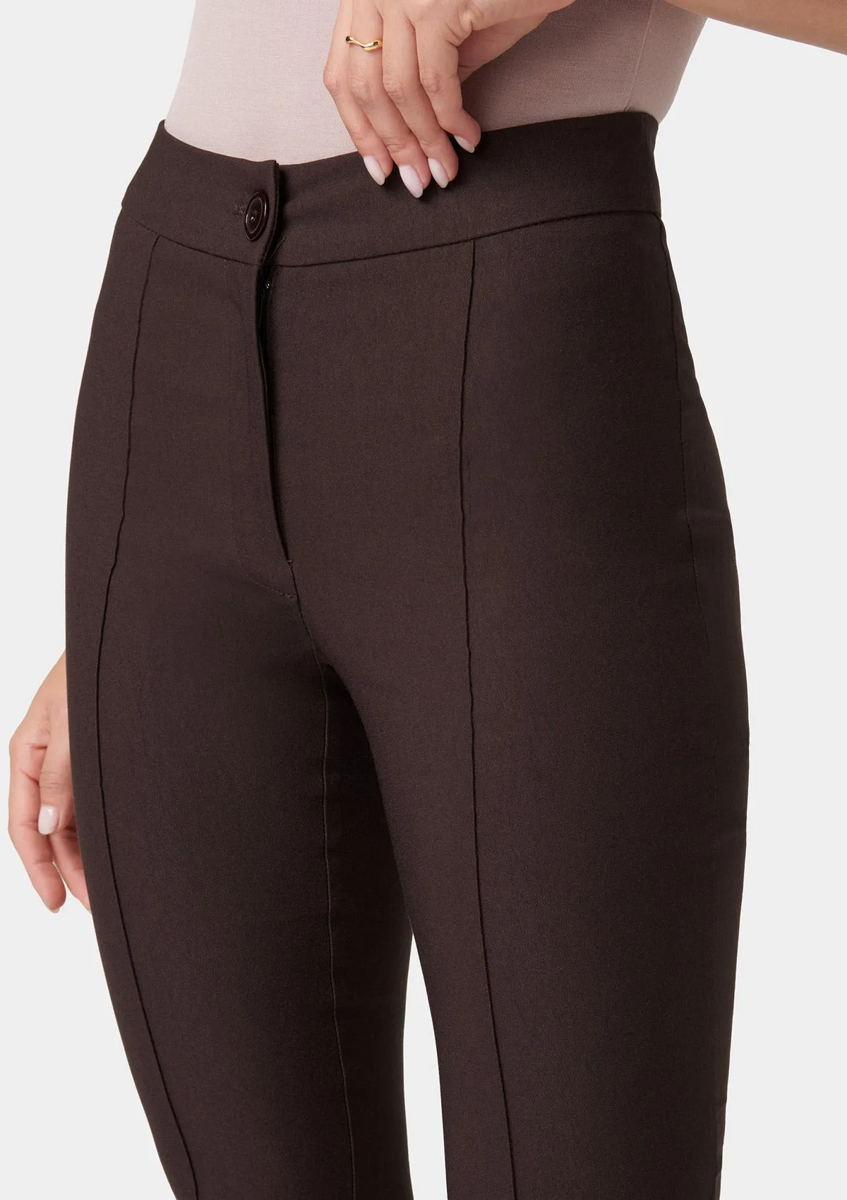 Tall High Waist Flare Dress Pants Smart & Chic Outfit