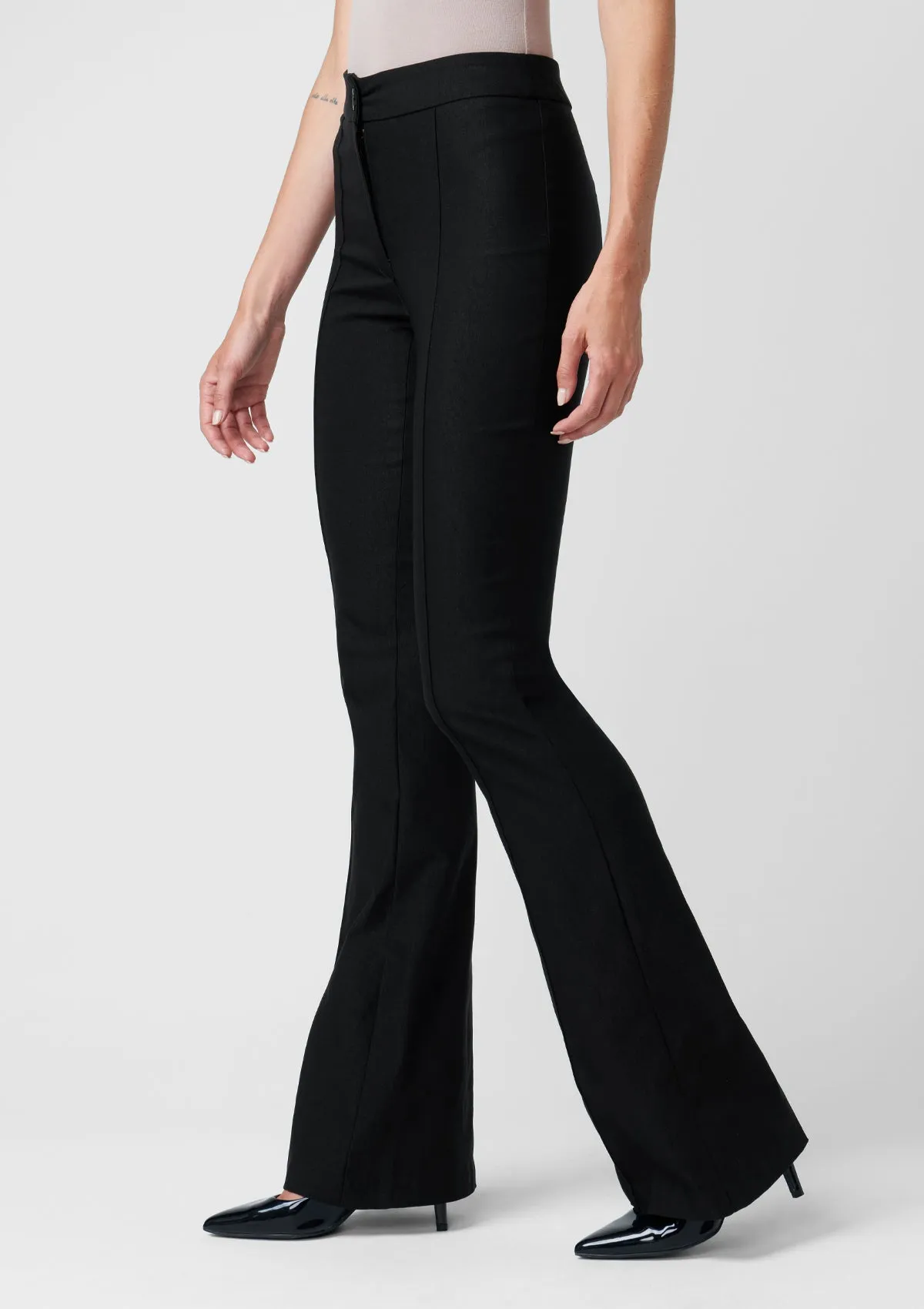 Tall High Waist Flare Dress Pants Smart & Chic Outfit