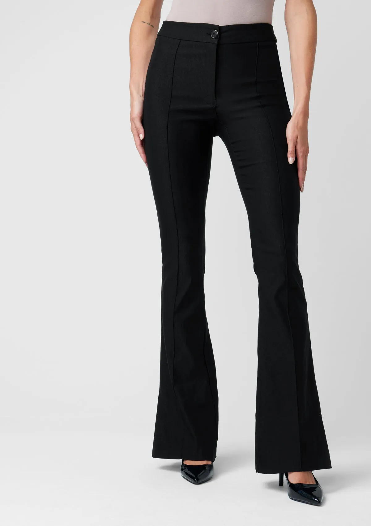 Tall High Waist Flare Dress Pants Smart & Chic Outfit
