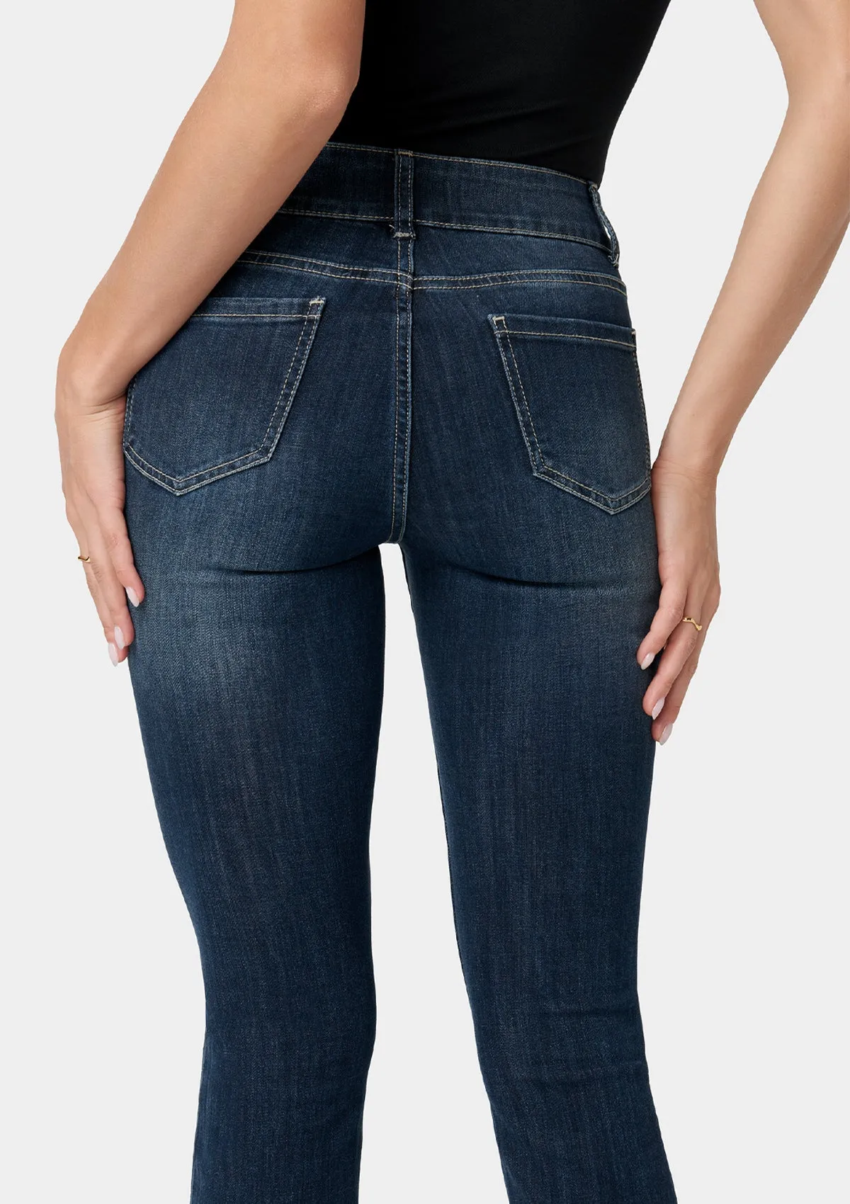 Tall Kellie Mid Rise Bootcut Jeans Smart & Chic Outfit