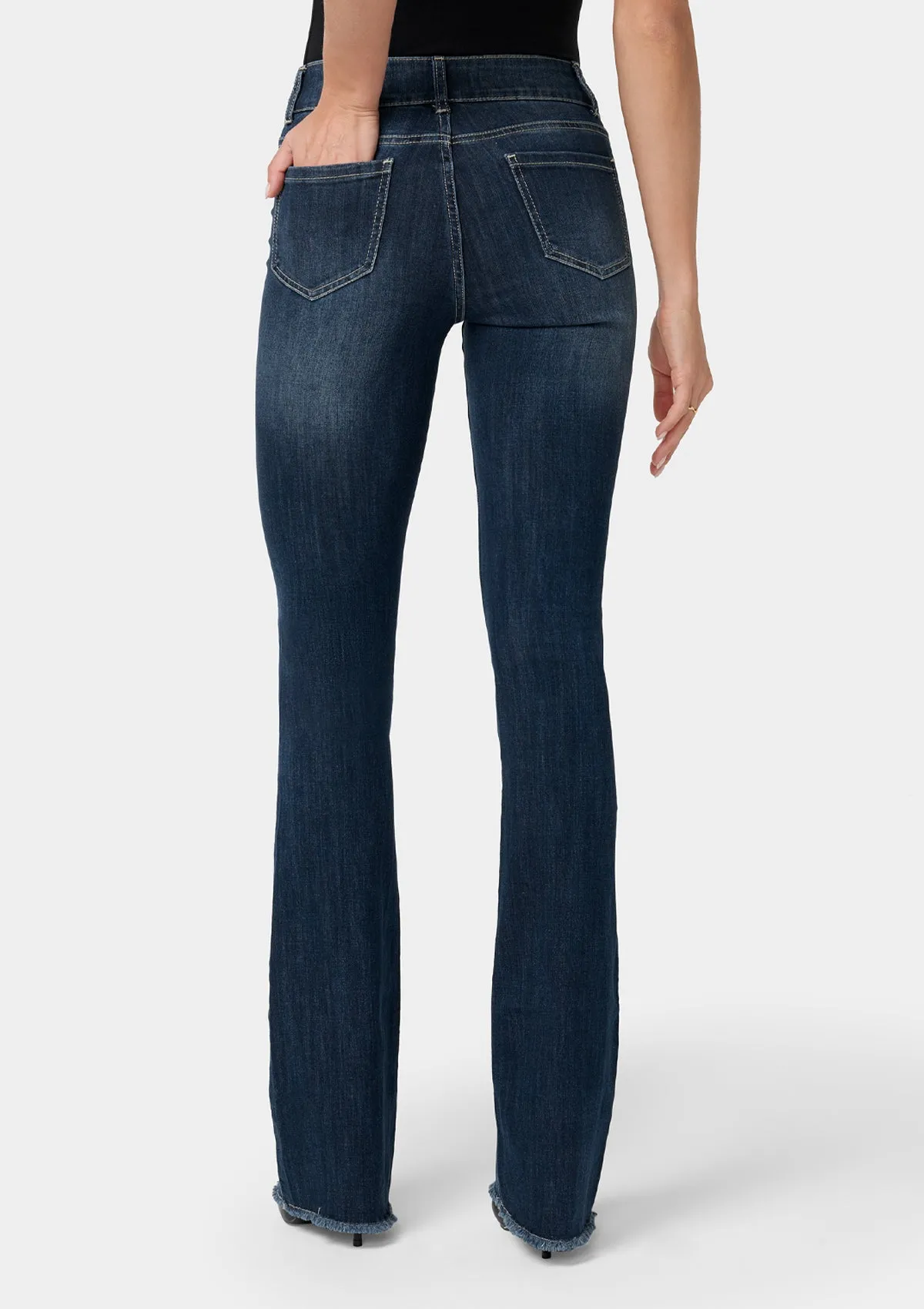 Tall Kellie Mid Rise Bootcut Jeans Smart & Chic Outfit