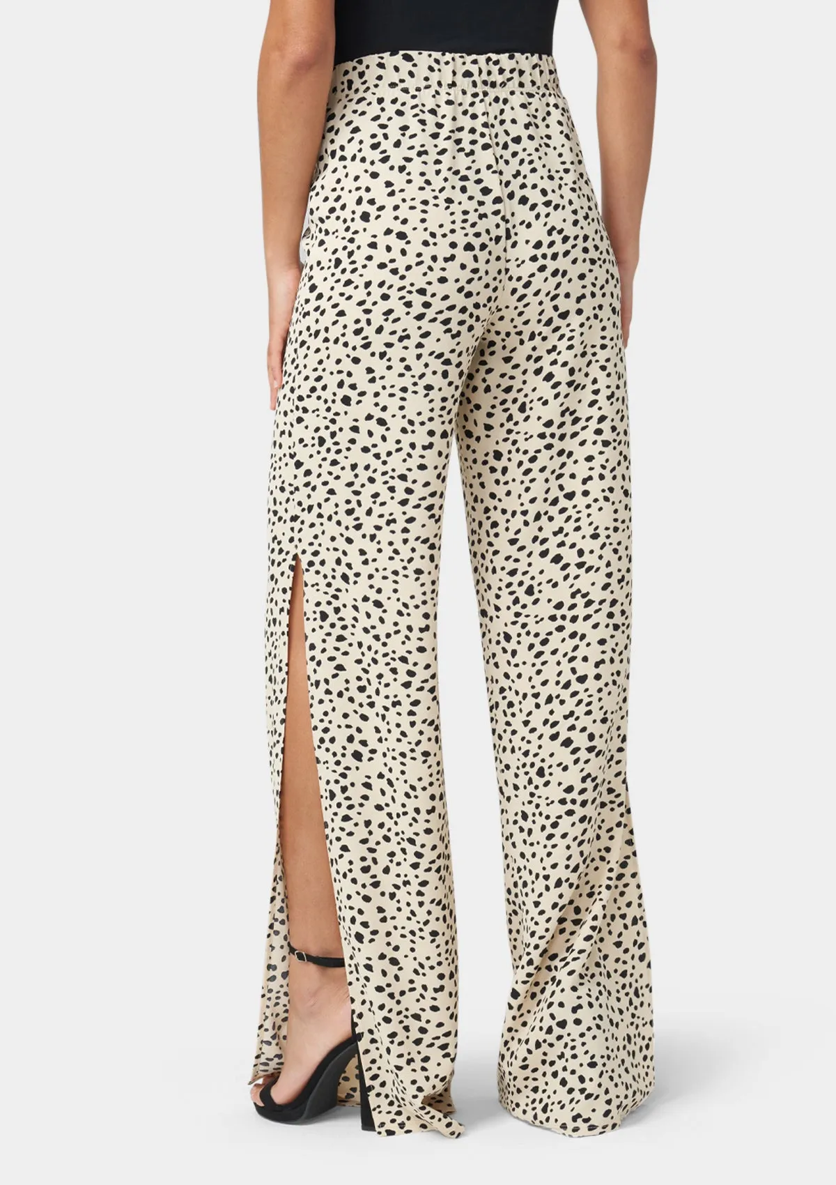Tall Kia Wide Leg Pants With Side Slit Smart & Chic Outfit