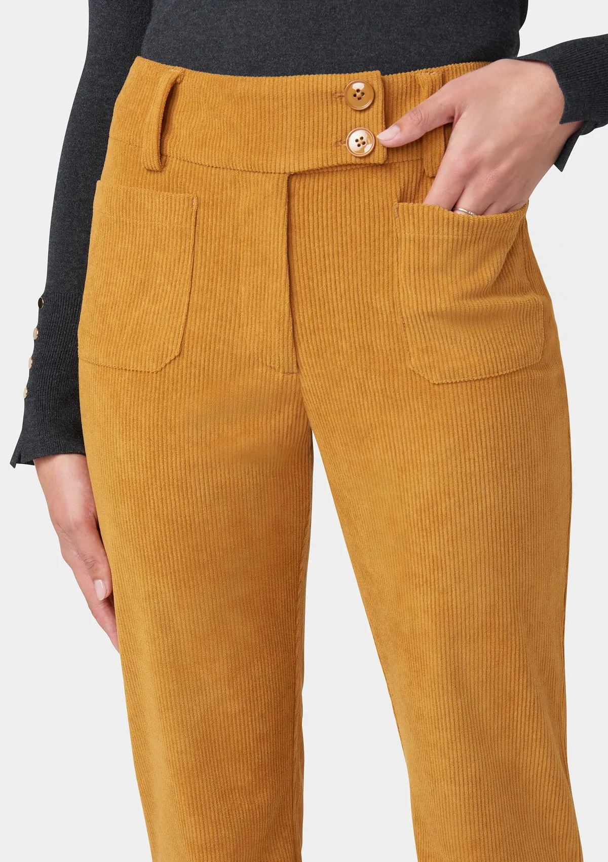 Tall Kingston Corduroy Flare Pant Smart & Chic Outfit