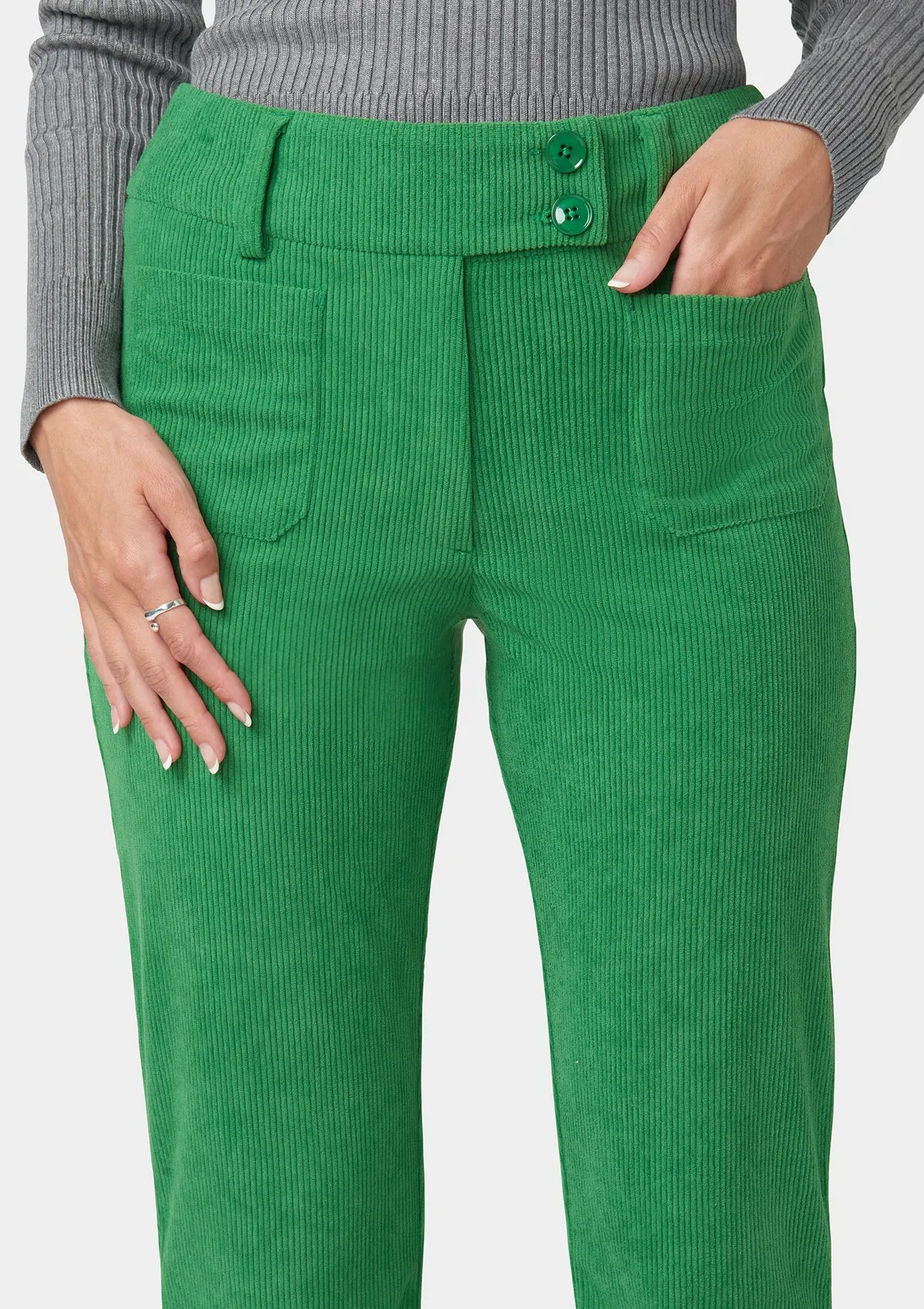 Tall Kingston Corduroy Flare Pant Smart & Chic Outfit