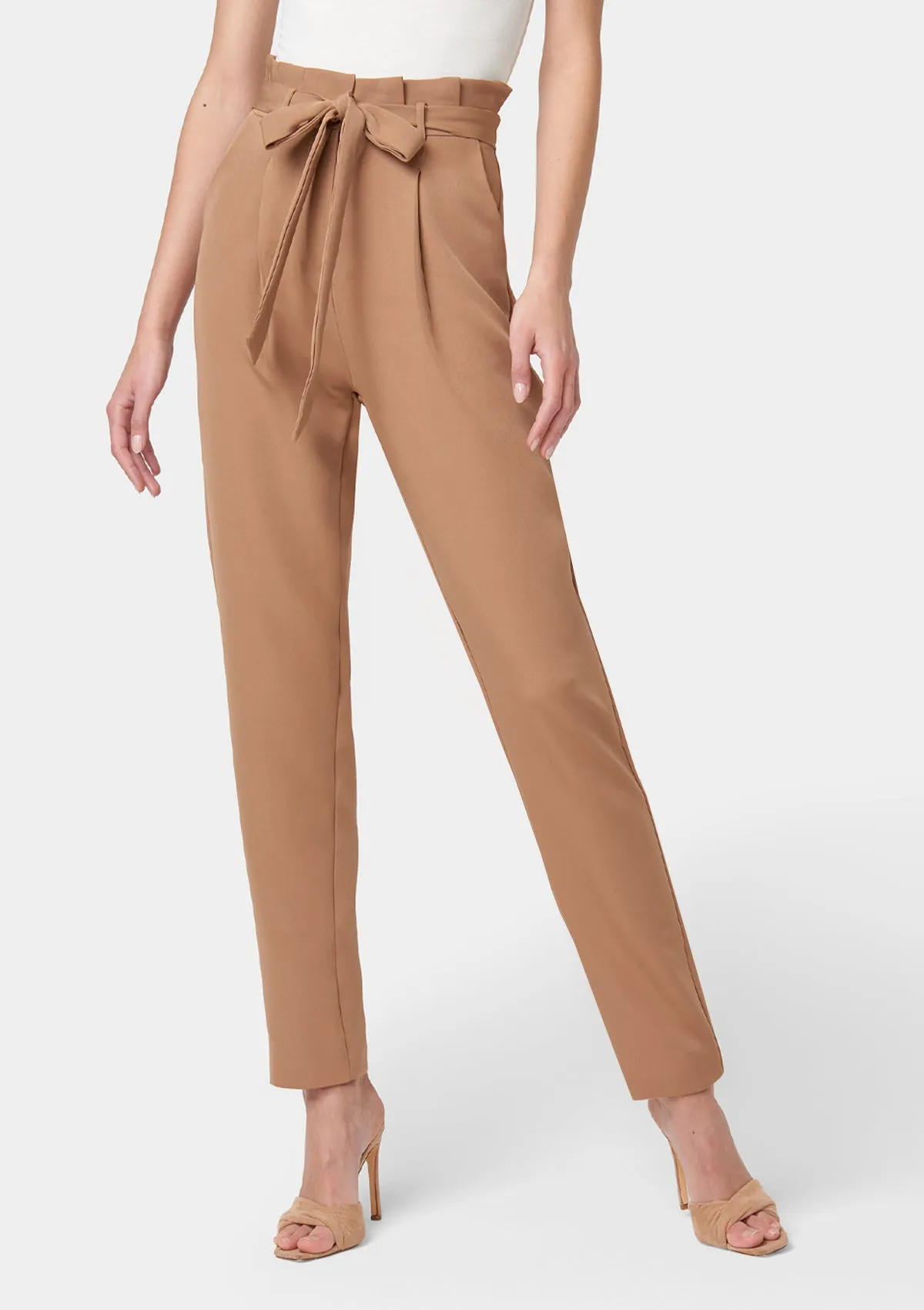 Tall Lily Tie Waist Skinny Pants Smart & Chic Outfit