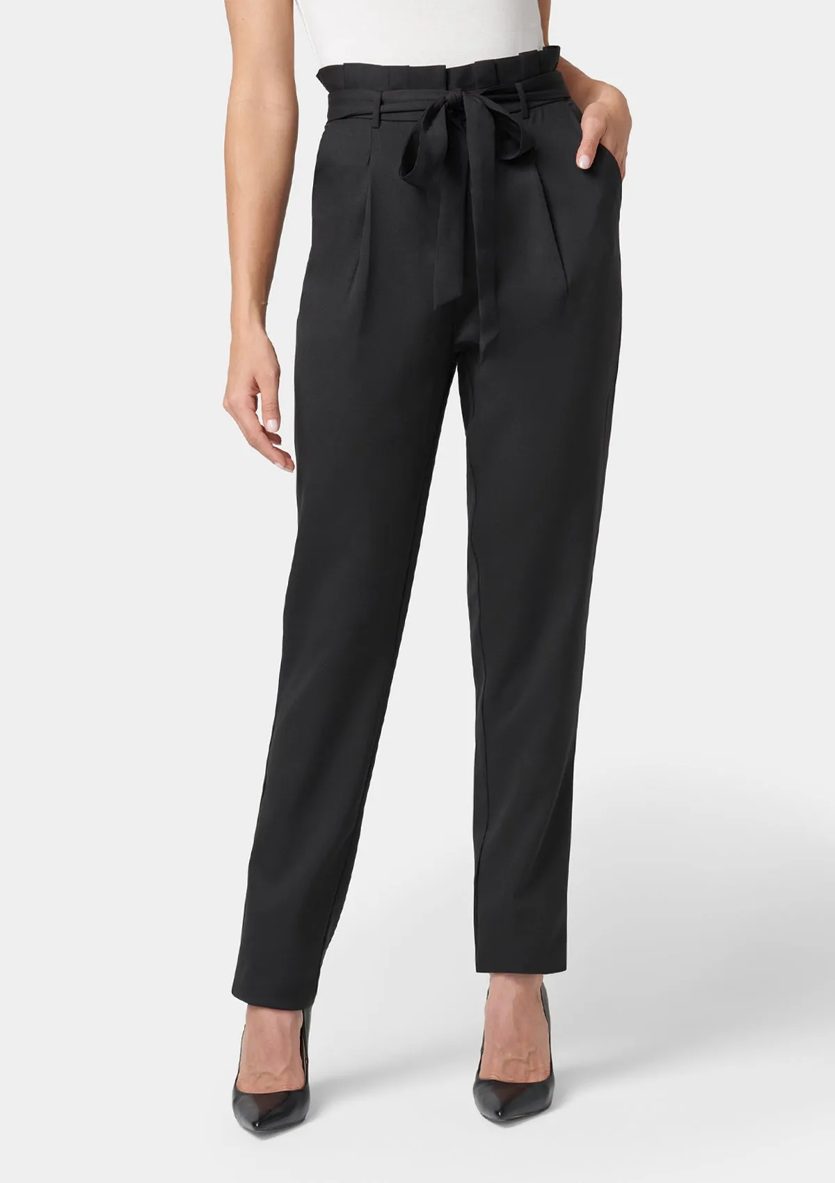 Tall Lily Tie Waist Skinny Pants Smart & Chic Outfit