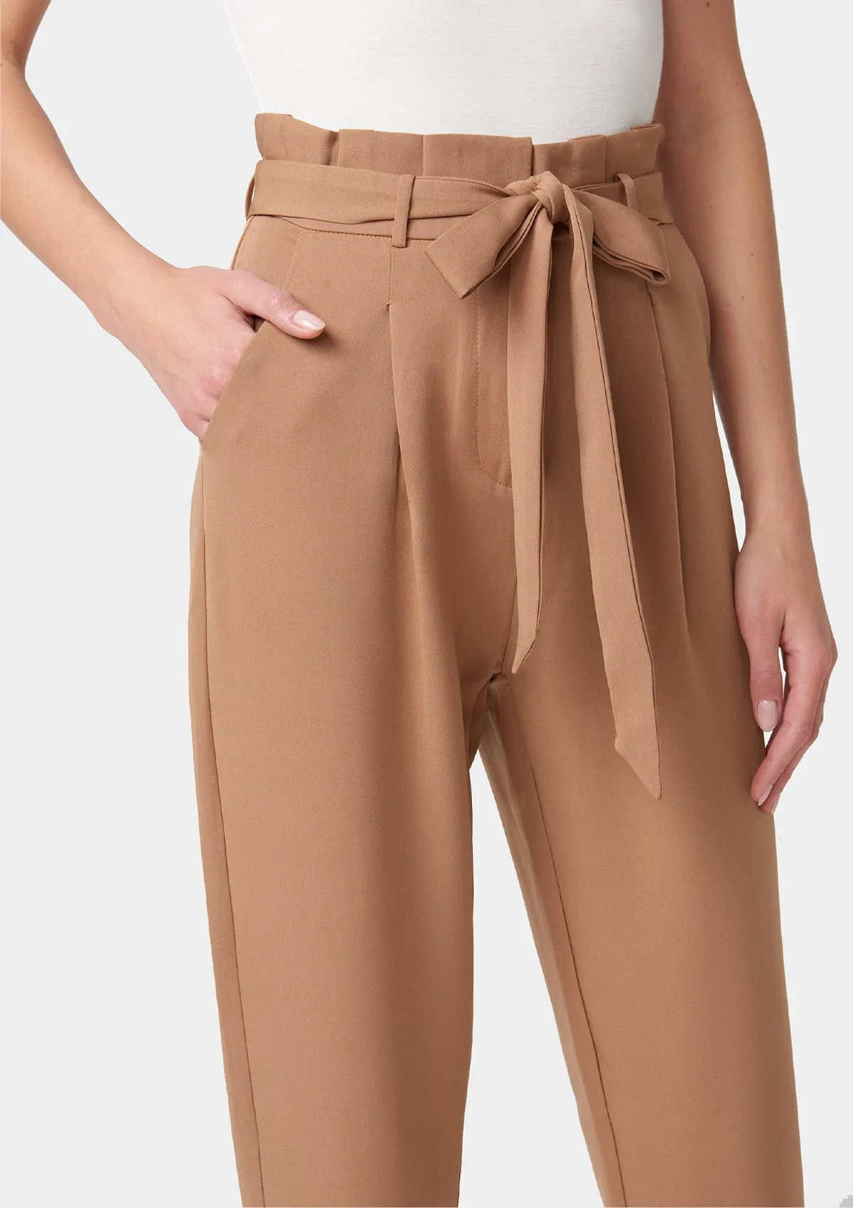 Tall Lily Tie Waist Skinny Pants Smart & Chic Outfit