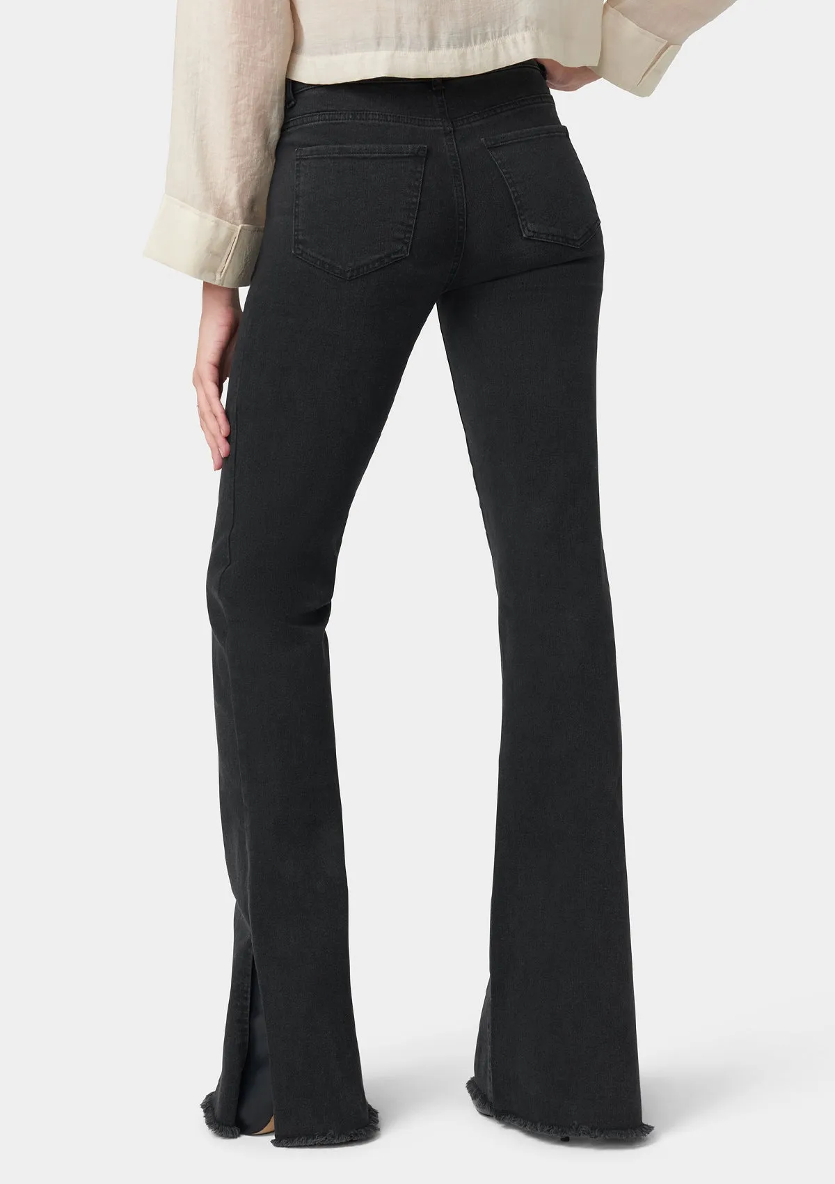 Tall Olivia Flare Jeans With Slit Smart & Chic Outfit