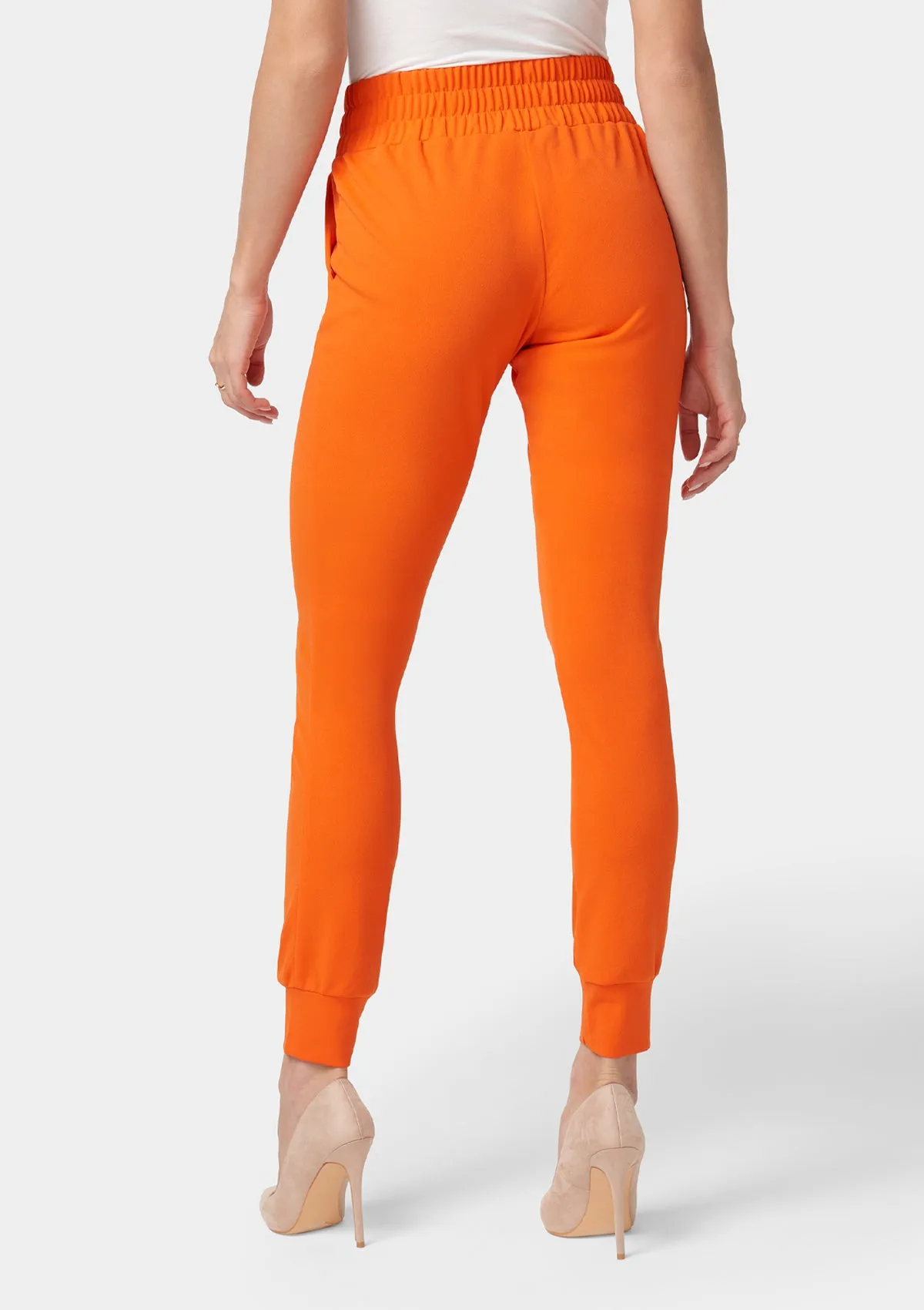 Tall Tianna Tie Waist Crepe Joggers Smart & Chic Outfit