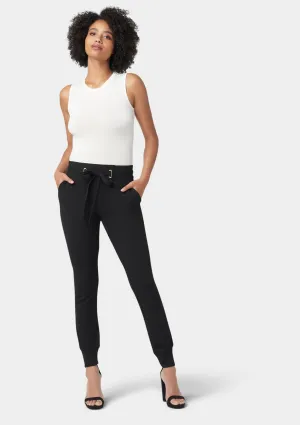 Tall Tianna Tie Waist Crepe Joggers Smart & Chic Outfit
