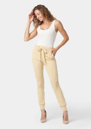 Tall Tianna Tie Waist Crepe Joggers Smart & Chic Outfit