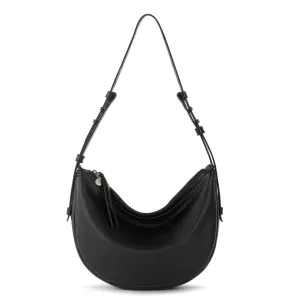 Tess Shoulder Bag - Leather - Black City Stroll