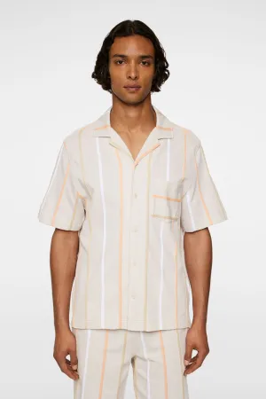 Theron Stripe Resort Shirt Relaxed Lounge Fit