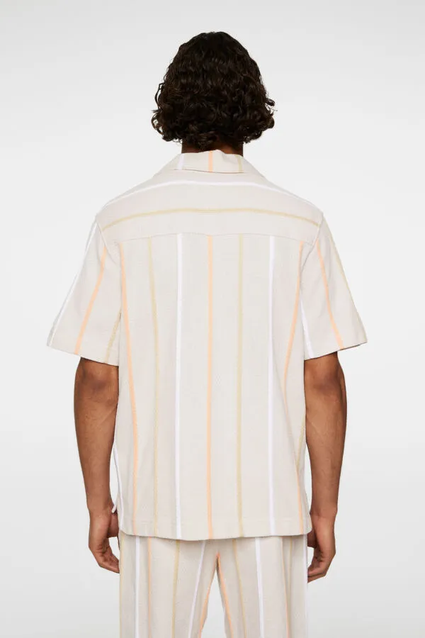 Theron Stripe Resort Shirt Relaxed Lounge Fit