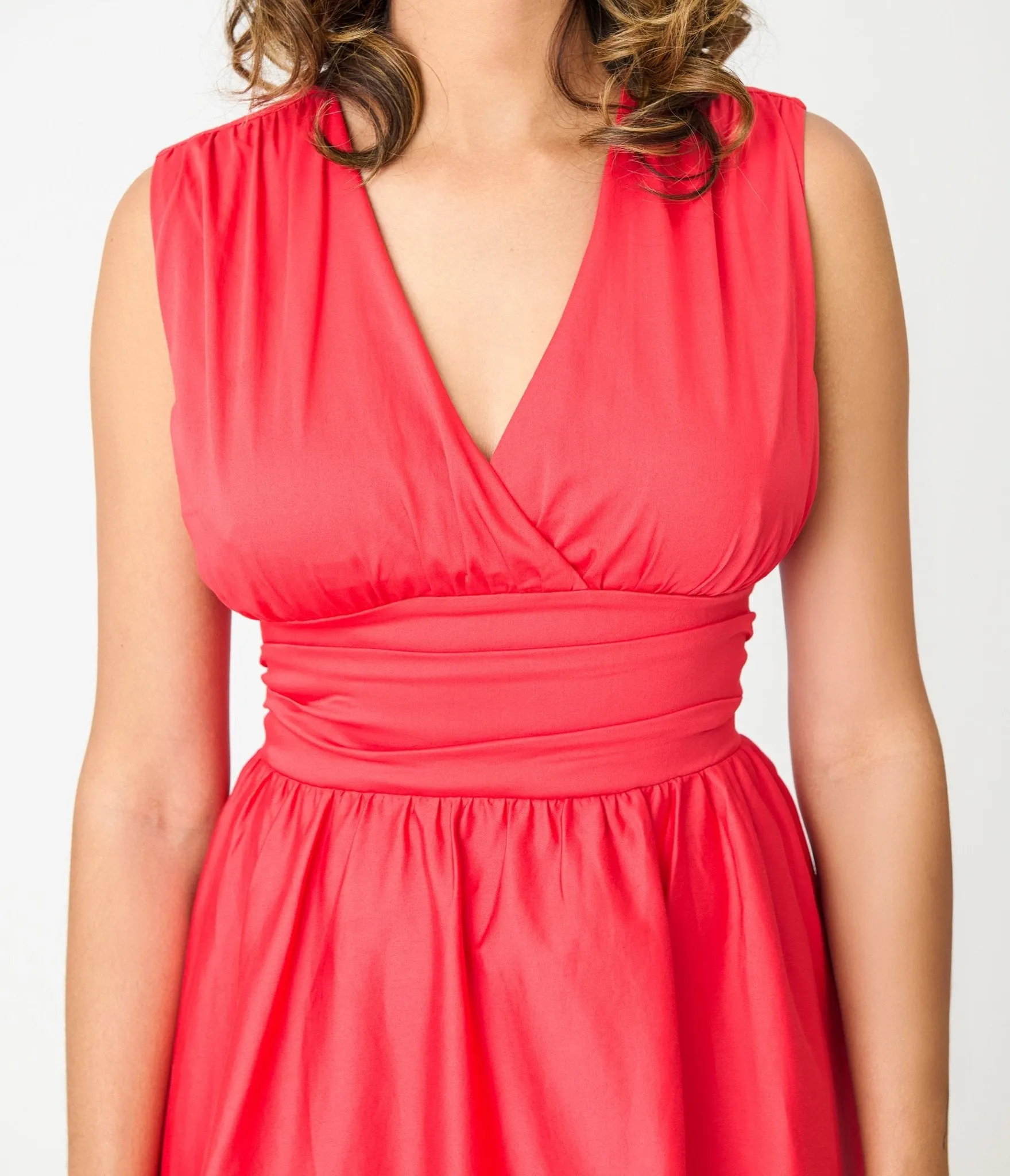Timeless London Red Candace Swing Dress Casual Everyday Look
