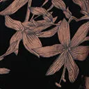 Unique Vintage 1970s Black Floral Velvet Wrap Midi Dress Casual Everyday Look