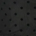 Unique Vintage Black Flocked Dot Mesh Duster Easy Date Night