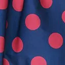 Unique Vintage Navy & Berry Polka Dot Gellar Swing Skirt Comfortable Travel Wear