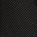 Unique Vintage Plus Size 1950s Black & Gold Pin Dot Dahlia Swing Dress Casual Everyday Look