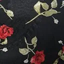 Unique Vintage Plus Size 1950s Black & Red Rose Capulet Fit & Flare Dress Casual Everyday Look