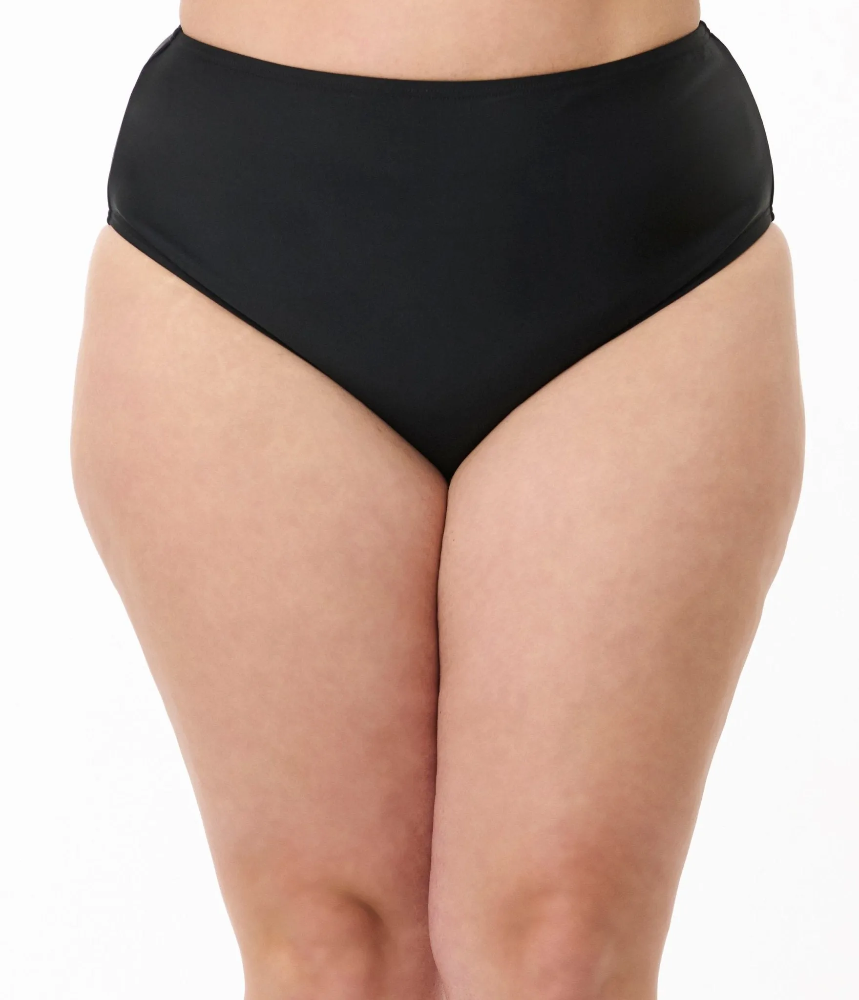Unique Vintage Plus Size Black Daphne Swim Bottom Beach Vacation Ready