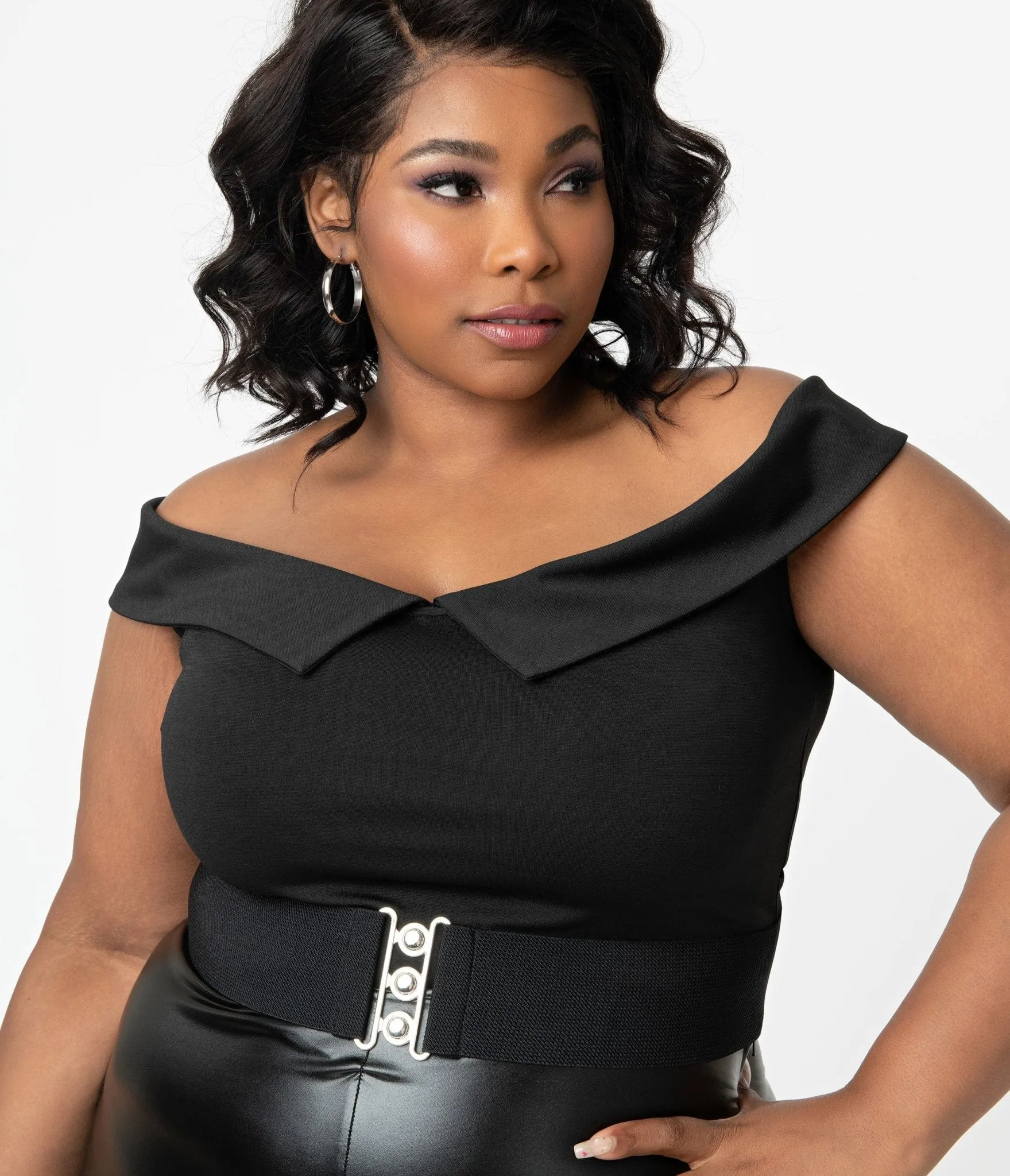 Unique Vintage Plus Size Black Maraschino Top Easy Date Night