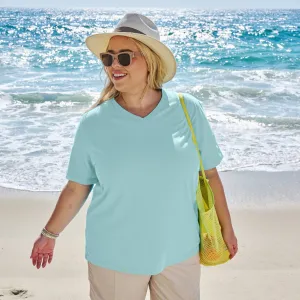 V-Neck T | Plus Size Weekend Relaxed Look